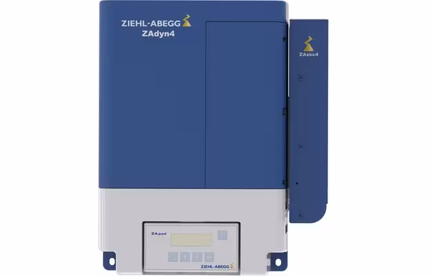 Biến tần thang máy Ziehl-Abegg ZAdyn4 sản xuất tại Đức, vỏ máy màu xanh dương