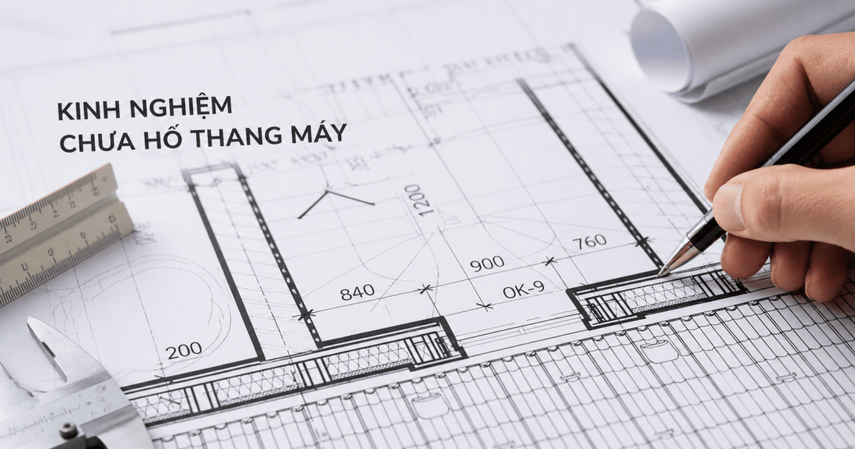 Kinh nghiệm chừa hố thang máy khi xây nhà để sau này lắp dễ dàng