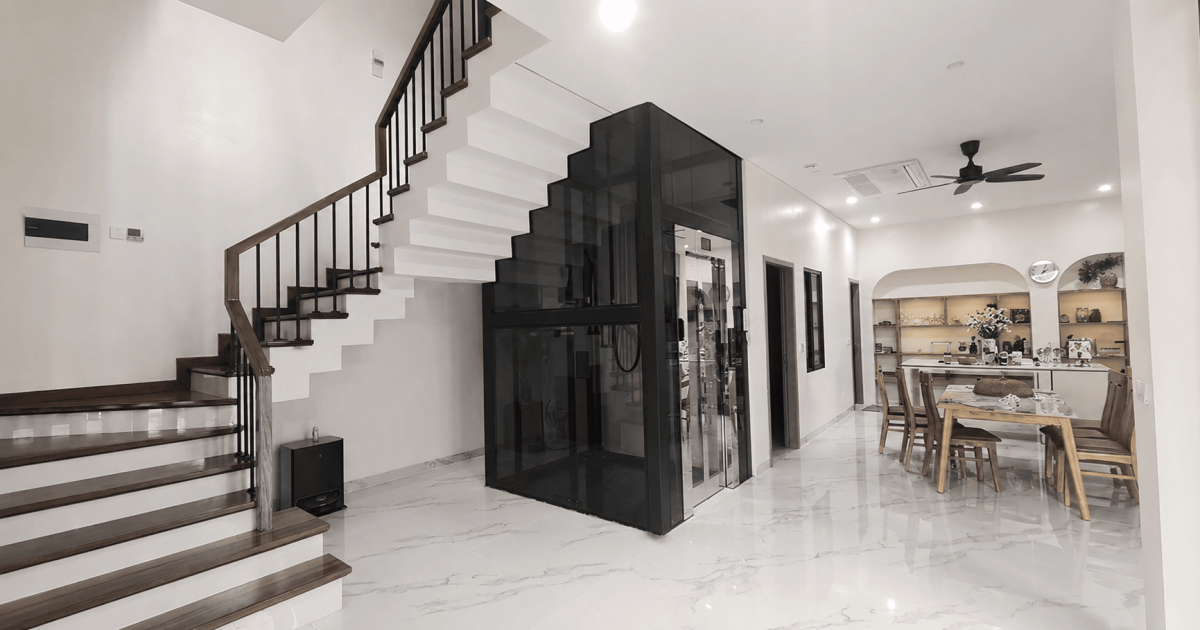 Thi công ốp vách kính thang máy chọn loại nào? giá bao nhiêu?