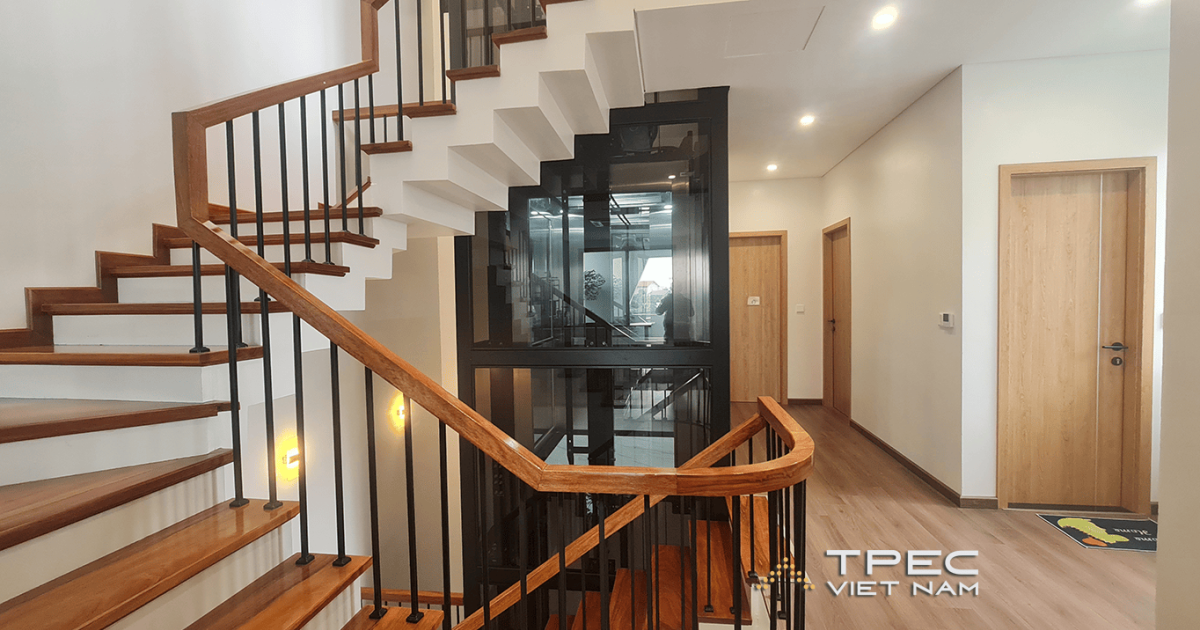 Lắp đặt thang máy kính 630kg - Dự án tại Đông anh