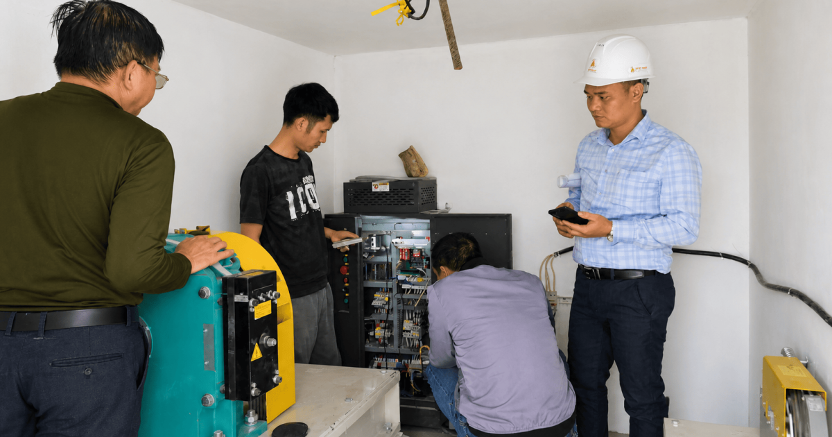 Quy trình chạy thử kiểm tra thang máy