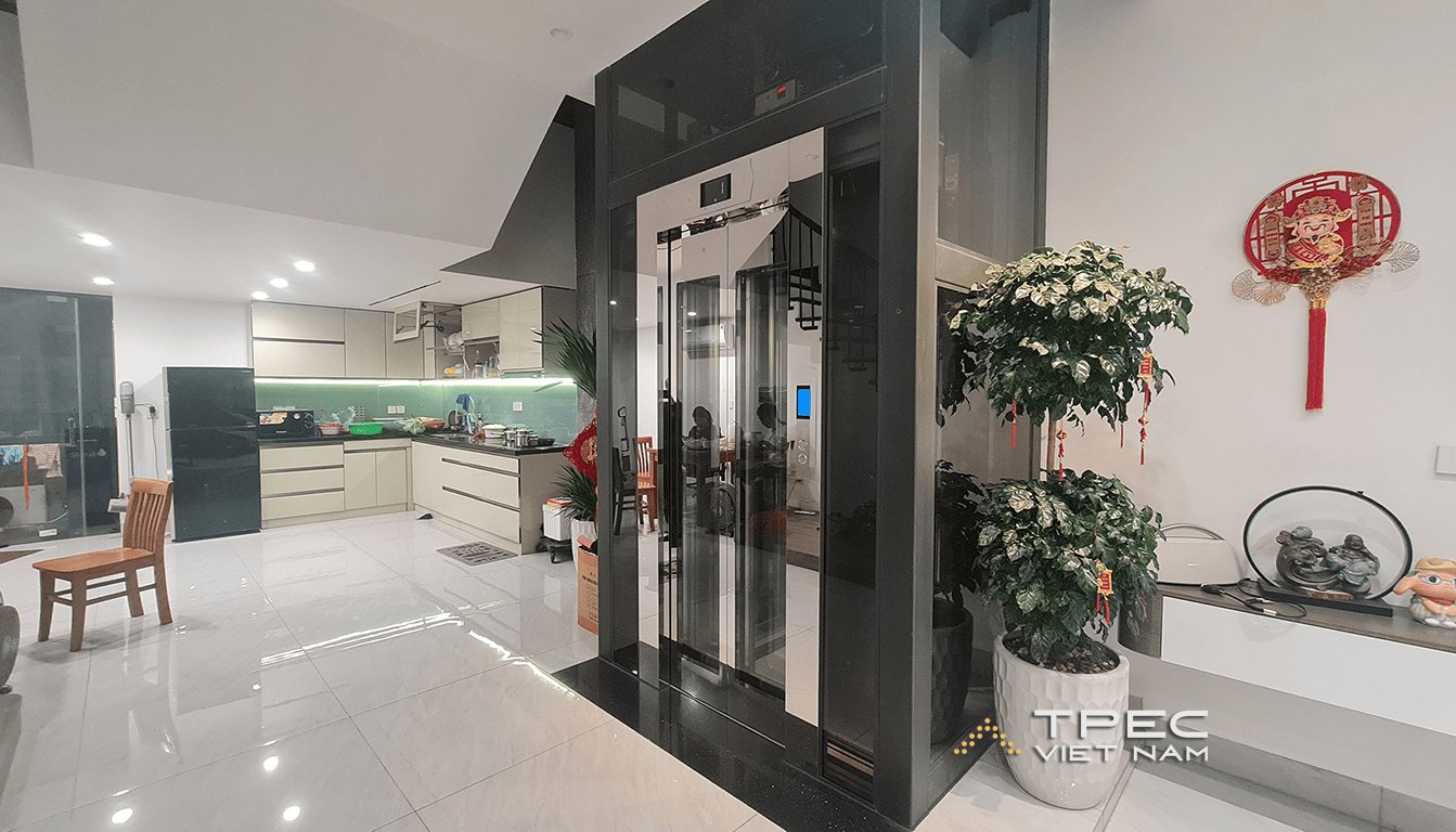 Dự án thang máy kính có không gian thông tầng