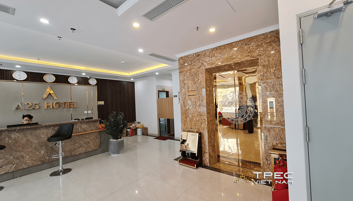 Lắp đặt thang máy tải khách 800kg - A25 Hotel